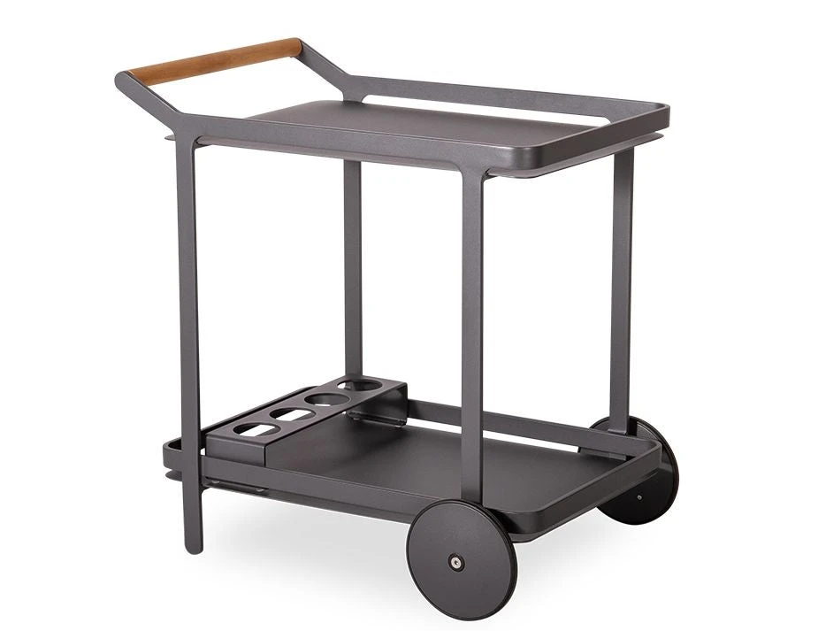 LEVEL Imola Outdoor Bar Cart - Charcoal 5 LEVEL Imola Outdoor Bar Cart - Charcoal - Image 5