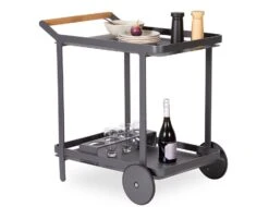 LEVEL Imola Outdoor Bar Cart - Charcoal