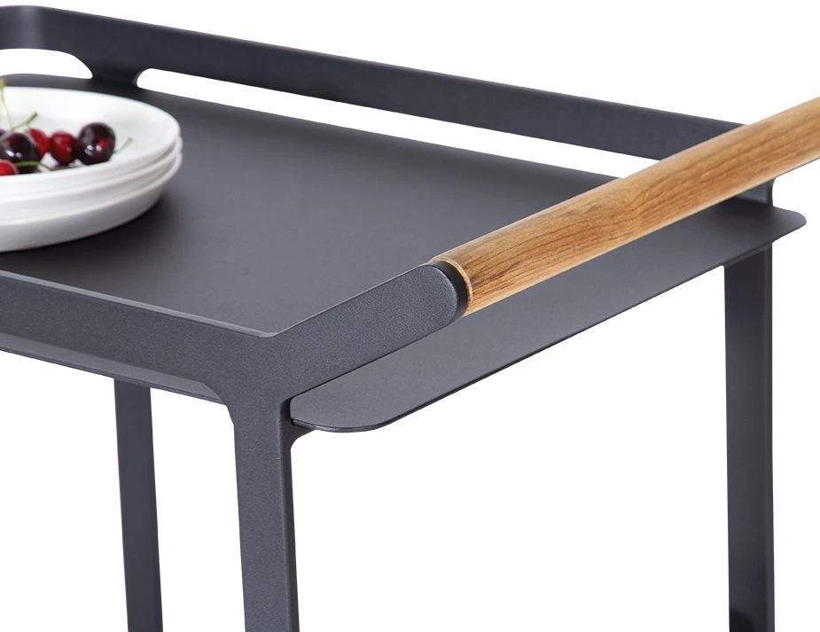 LEVEL Imola Outdoor Bar Cart - Black 3 LEVEL Imola Outdoor Bar Cart - Black - Image 3