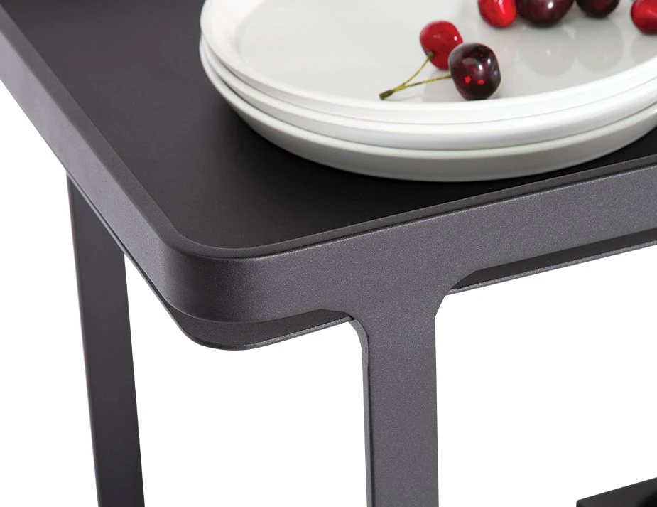 LEVEL Imola Outdoor Bar Cart - Black 7 LEVEL Imola Outdoor Bar Cart - Black - Image 7