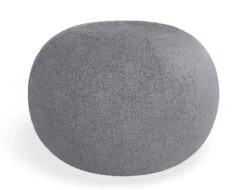 LEVEL Ronde Pouf In Elephant Boucle - Large