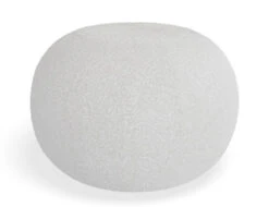 LEVEL Ronde Pouf In Stone Boucle - Large