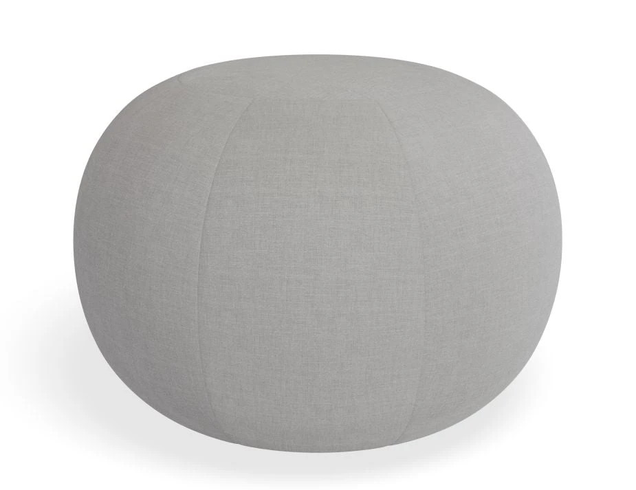 LEVEL Ronde Pouf In Cloud Grey - Large 1 LEVEL Ronde Pouf In Cloud Grey - Large