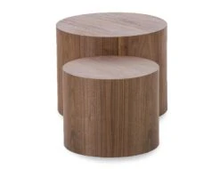 LEVEL Stump Table Set - Walnut -Level Furniture Outlet Store Layer Collection Walnut 5 e1ae041b 66d7 4633 9830 65bccc0a2af0