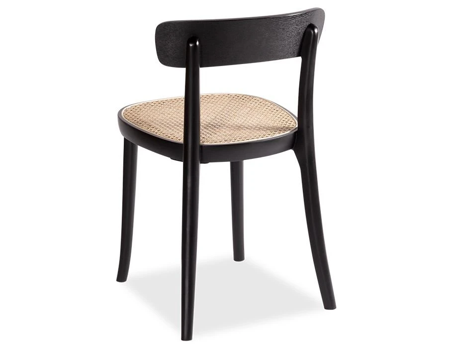 LEVEL Liana Chair - Black Frame With Cane Seat 2 LEVEL Liana Chair - Black Frame With Cane Seat - Image 2