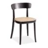 LEVEL Liana Chair - Black Frame With Cane Seat