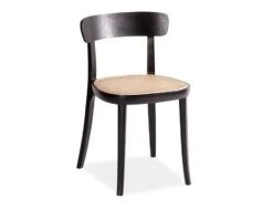 LEVEL Liana Chair - Black Frame With Cane Seat