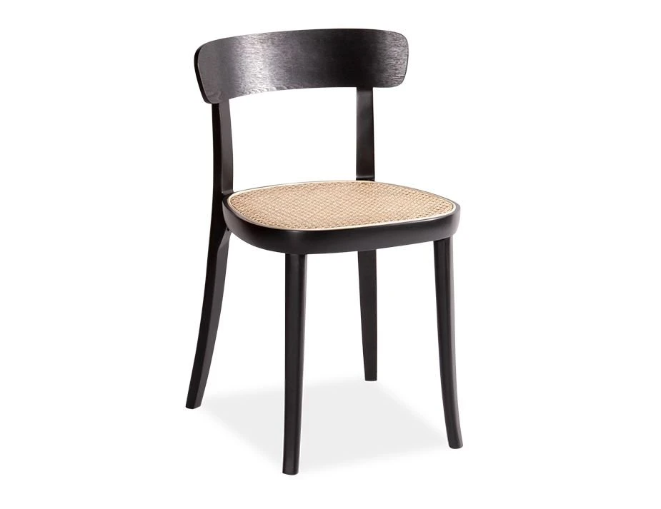 LEVEL Liana Chair - Black Frame With Cane Seat 1 LEVEL Liana Chair - Black Frame With Cane Seat