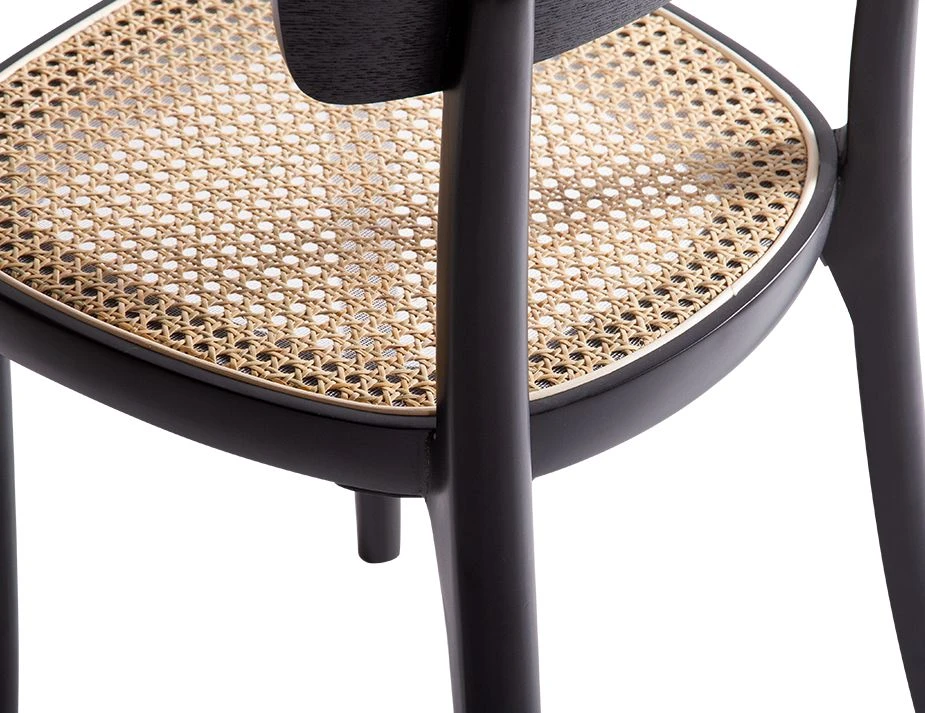 LEVEL Liana Chair - Black Frame With Cane Seat 3 LEVEL Liana Chair - Black Frame With Cane Seat - Image 3