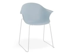 LEVEL Pebble Armchair Pale Blue With Shell Seat - Pyramid Fixed Base With Castors 14 LEVEL Pebble Armchair Pale Blue With Shell Seat - Pyramid Fixed Base With Castors -Level Furniture Outlet Store LightBlueSeat RailBaseWhite MAIN de5f0c9c 22b0 45c3 a0f2 8b730af55090