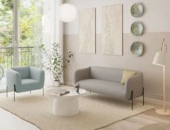 LEVEL Belle Lounge Chair - Sky Blue - Matt Black Legs -Level Furniture Outlet Store Light Blue Belles WebsiteV3 74968d56 9d39 4615 87fd 9194c57d3df9