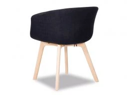 LEVEL Lonsdale Arm Chair - Natural - Black Fabric - Image 6