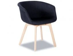 LEVEL Lonsdale Arm Chair - Natural - Black Fabric - Image 5