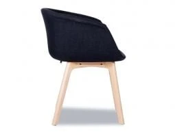 LEVEL Lonsdale Arm Chair - Natural - Black Fabric - Image 7