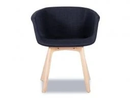 LEVEL Lonsdale Arm Chair - Natural - Black Fabric - Image 8