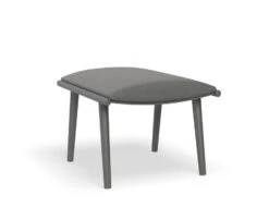 LEVEL Minori Footrest Pouf Matt Charcoal - Dark Grey Cushion -Level Furniture Outlet Store Minori Footrest FrontQuarter