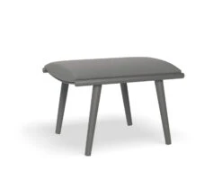 LEVEL Minori Footrest Pouf Matt Charcoal - Dark Grey Cushion