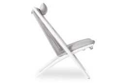 LEVEL Minori Lounge Chair - Outdoor - White - Light Grey Cushion -Level Furniture Outlet Store Minori 0008 MG 3931 1403fc9a 6531 40cc b577 d818f2a7c113