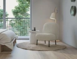 LEVEL Moulon Lounge Chair - Stone Boucle - Brushed Matt Bronze Legs -Level Furniture Outlet Store Moulon Boucle 1 741a03ec aad8 4db6 b472 e02c80b5ab06