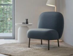 LEVEL Moulon Lounge Chair - Midnight Blue - Brushed Matt Bronze Legs -Level Furniture Outlet Store Moulon DarkBlue 1 Zoom a64ac0bd f032 4636 90bb 973f72972630