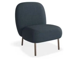 LEVEL Moulon Lounge Chair - Midnight Blue - Brushed Matt Bronze Legs -Level Furniture Outlet Store Moulon DarkBlue Bronze MAIN 75158eb9 2e4e 4024 ba74 420ef6d7a6bc