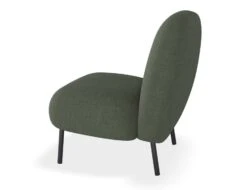 LEVEL Moulon Lounge Chair - Kelp Green - Brushed Matt Bronze Legs -Level Furniture Outlet Store Moulon Green Black SIDE a93954ad d671 440f b1bc 5147a352d6b8