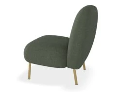 LEVEL Moulon Lounge Chair - Kelp Green - Brushed Matt Gold Legs -Level Furniture Outlet Store Moulon Green Brass SIDE ffb9ae70 7d4a 4eae afd3 08dae88aa444
