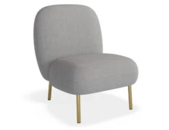 LEVEL Moulon Lounge Chair - Cloud Grey - Matt Black Legs -Level Furniture Outlet Store Moulon Grey Brass MAIN