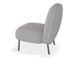 LEVEL Moulon Lounge Chair - Cloud Grey - Matt Black Legs -Level Furniture Outlet Store Moulon Grey Bronze SIDE