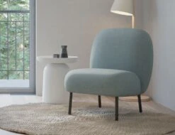 LEVEL Moulon Lounge Chair - Sky Blue - Brushed Matt Bronze Legs -Level Furniture Outlet Store Moulon LightBlue 1 Zoom 32d1f849 e502 4e19 a27c a86890103b72