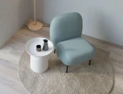 LEVEL Moulon Lounge Chair - Sky Blue - Matt Black Legs -Level Furniture Outlet Store Moulon LightBlue 2