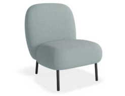 LEVEL Moulon Lounge Chair - Sky Blue - Matt Black Legs -Level Furniture Outlet Store Moulon LightBlue Black MAIN