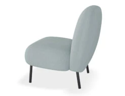 LEVEL Moulon Lounge Chair - Sky Blue - Matt Black Legs -Level Furniture Outlet Store Moulon LightBlue Black SIDE