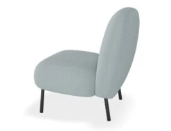 LEVEL Moulon Lounge Chair - Sky Blue - Brushed Matt Bronze Legs -Level Furniture Outlet Store Moulon LightBlue Black SIDE 6390fa81 0808 46bd 9296 b532b1552787