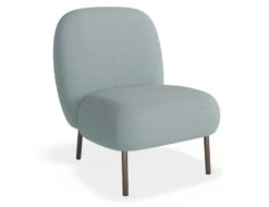 LEVEL Moulon Lounge Chair - Sky Blue - Brushed Matt Bronze Legs -Level Furniture Outlet Store Moulon LightBlue Bronze MAIN d83015a3 e284 4698 856f 7244e1a11cfa
