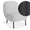LEVEL Moulon Lounge Chair - Stone Boucle - Matt Black Legs