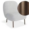 LEVEL Moulon Lounge Chair - Stone Boucle - Brushed Matt Bronze Legs