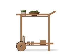 LEVEL Imola Outdoor Bar Cart - Terracotta -Level Furniture Outlet Store Orthographic Terracotta Lifestyle 08f3ef54 4592 4ade 8b33 5fa0bd9a4cb5