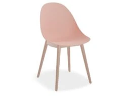 LEVEL Pebble Chair Soft Pink With Shell Seat - Swivel Base - Black -Level Furniture Outlet Store Pink WoodBase MAIN f8fef626 8baa 4781 aa3d d2b6988021b9