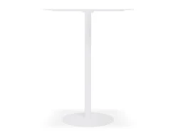 LEVEL Roku High Bar Table - Outdoor - White - 65 X 65cm Table Top -Level Furniture Outlet Store Roku HighTable White SIDE