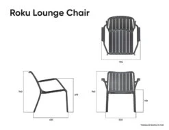 LEVEL Roku Outdoor Lounge Chair In Matt Eucalyptus Green -Level Furniture Outlet Store Roku LoungeChair Dimensions 80b35bd6 51d9 4384 82e3 eee75b52ca2c