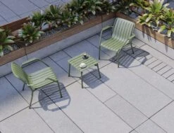 LEVEL Roku Outdoor Low Stool Footrest In Matt Eucalyptus Green -Level Furniture Outlet Store Roku Lounge SideTable Green1 1fa6ec8e 4aaf 40d8 91ce a79dec19f39b