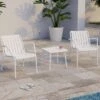 LEVEL Roku Outdoor Lounge Chair In Matt White