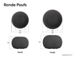 LEVEL Ronde Pouf In Cloud Grey - Small -Level Furniture Outlet Store Ronde Poufs Dimensions b1a98b32 ecba 41fc ab11 7fead555fe6e