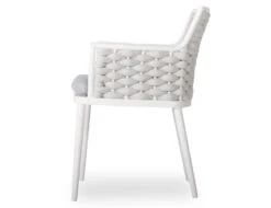 LEVEL Siano Dining Chair - Outdoor - White - Light Grey Cushion -Level Furniture Outlet Store Siano 64486cff f9a9 45f7 bba2 3709c775e307