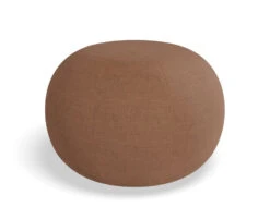 LEVEL Ronde Pouf In Terracotta Rust - Small