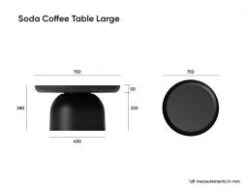 LEVEL Soda Coffee - Large - Silver Grey -Level Furniture Outlet Store Soda Large Dimensions 1547d555 0587 4cad bb6e f90caaa01885