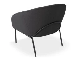 LEVEL Solace Lounge Chair - Storm Grey - Matt Black Legs -Level Furniture Outlet Store Solace DarkGray Black BACK2