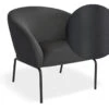 LEVEL Solace Lounge Chair - Storm Grey - Matt Black Legs