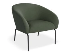 LEVEL Solace Lounge Chair - Kelp Green - Matt Black Legs -Level Furniture Outlet Store Solace Green Black MAIN2